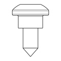 Screw - 8079701010 Screw Bayonet Socket Front Pan [Electrolux Aeg]